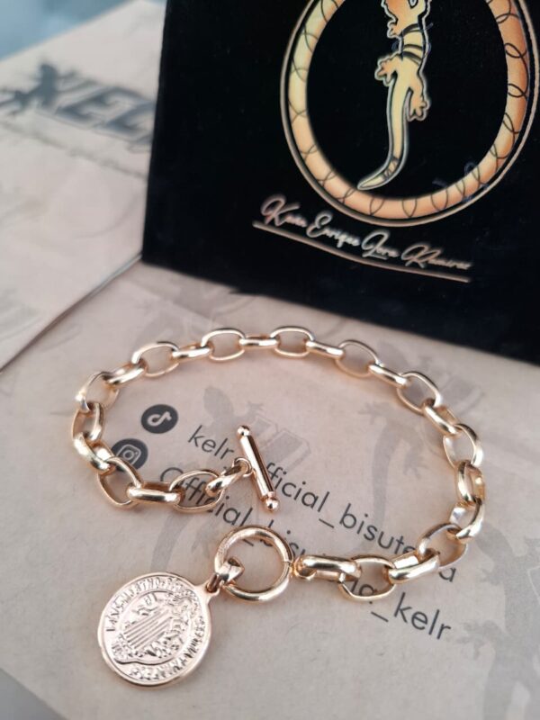 Pulsera Cadena Medalla San Benito - Pul06