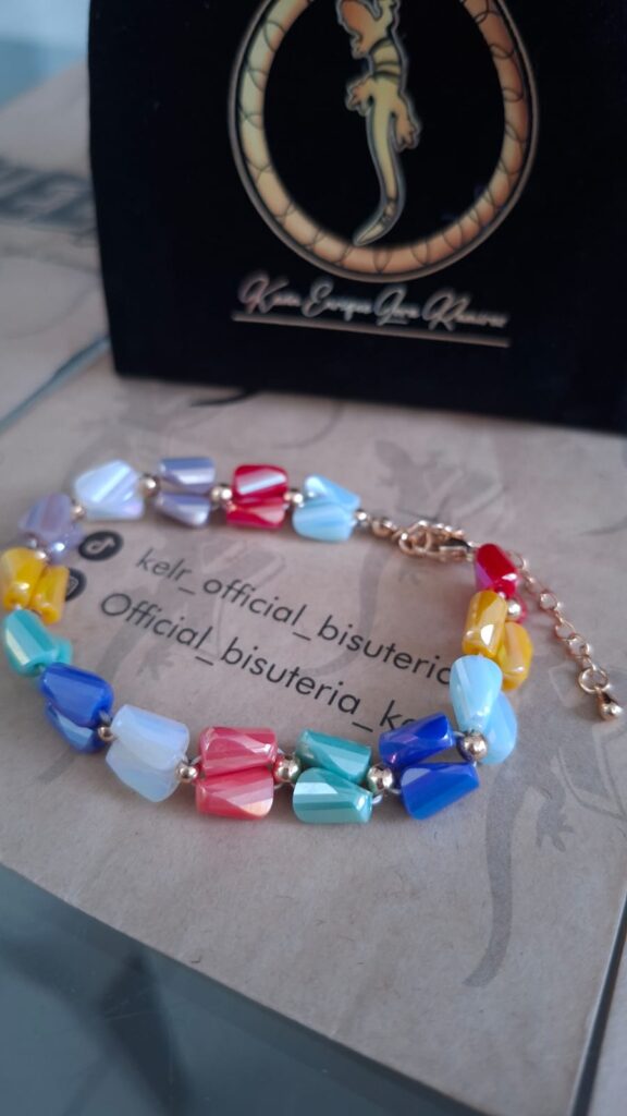 Pulsera Corazones Cristal Multicolor – Pul31